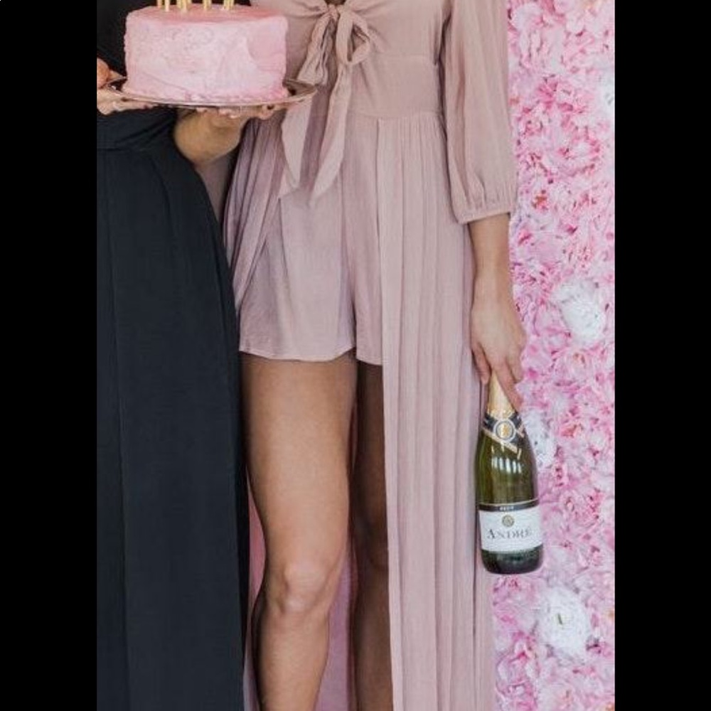 Pink lily Romper